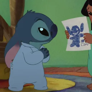 ❣️ Stitch CYNDI lilo i stitch, disney, kreskówka, słodki, postać telegram sticker