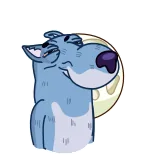 🌕 wolf, maan, huilen, dier, nacht, sticker telegram sticker