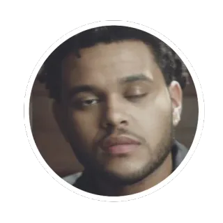 🙄 The Weeknd Musiker, Sänger, Promi, Porträt whatsapp sticker