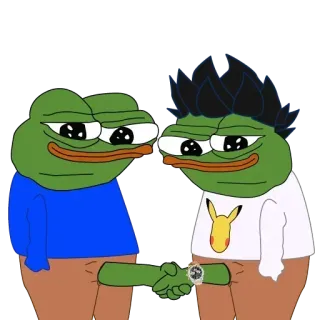 🤝 Pepe the Frog whatsapp sticker