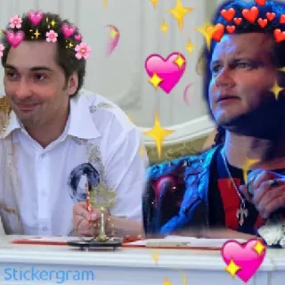 🤵 Stickergram мужчины, сердца, цветы, стикерграм telegram sticker