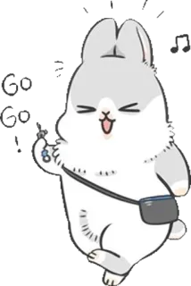 😆 Lulu Go Go
Lulu rabbit, cute, cartoon, animal, travel, happy telegram sticker