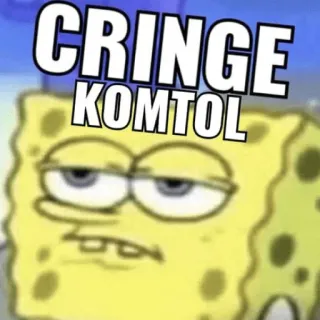 😀 SpongeBob SquarePants CRINGE
KOMTOL Spongebob, cringe, Meme, lustig, Komtol telegram sticker