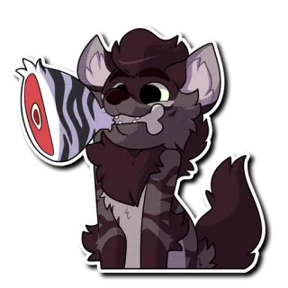 🍖 hyena telegram sticker