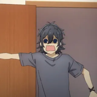 🌊 Izumi Miyamura Horimiya Anime, Personaje, Expresión, Horimiya, Izumi Miyamura telegram sticker