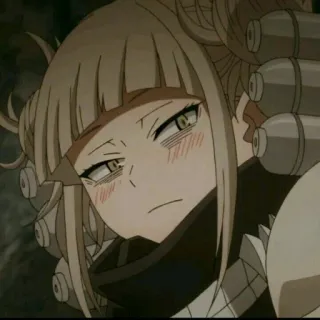 🧧 Himiko Toga My Hero Academia Anime, Villano, Yandere, Estudiante, Rubia telegram sticker