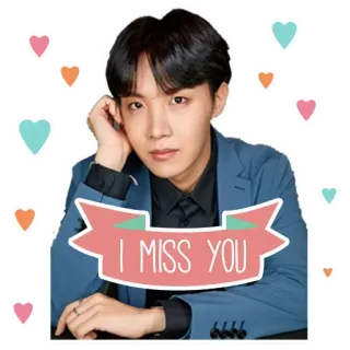 ❤️ I MISS YOU kpop, сердце, скучаю, любовь, приветствие whatsapp sticker