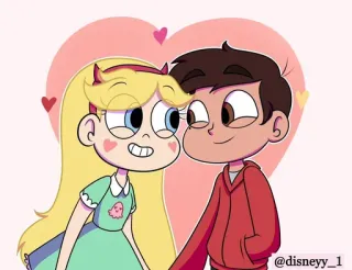 ❤️ Star Butterfly Star vs. the Forces of Evil Star vs. as Forças do Mal, Star Butterfly, Marco Diaz, animado, desenho animado whatsapp sticker