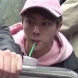 🍹 Jin K-pop, cantante, BTS, Jin, música, ídolo whatsapp sticker