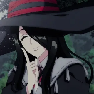 🥰 动漫, 女巫, 魔法, 幻想, 帽子, 女人 telegram sticker
