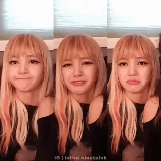 🥂 Lisa IG | lalisa.blackpink kpop, lisa, blackpink, idola, penyanyi, ekspresi telegram sticker