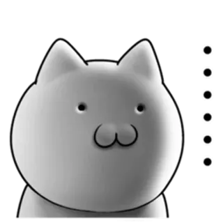 🙁 gato, pegatina, lindo, dibujo animado, animal, felino whatsapp sticker