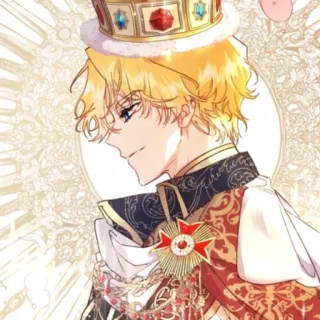 🔑 Anime, Manga, Vương miện, Vua, Hoàng gia, Nhân vật, Hình minh họa telegram sticker
