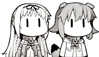 😶 anime, manga, cute, kawaii, characters, illustration telegram sticker