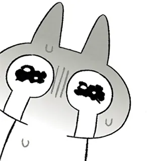 😭 cat, cartoon, sad, animal, cute, grey telegram sticker