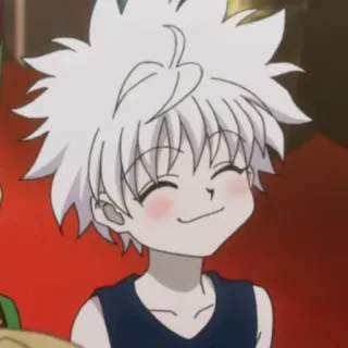 😊 Killua Zoldyck Hunter x Hunter anime, Killua, Hunter x Hunter, cartoni animati, sorridente, felice telegram sticker