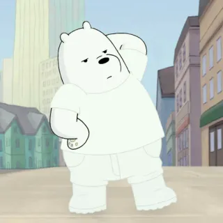 ✨ Ice Bear We Bare Bears Oso Polar, We Bare Bears, Cartoon Network, oso, oso polar, anime telegram sticker