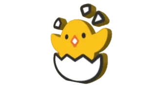 🐣 chick, egg, hatching, bird, animal, cute telegram sticker
