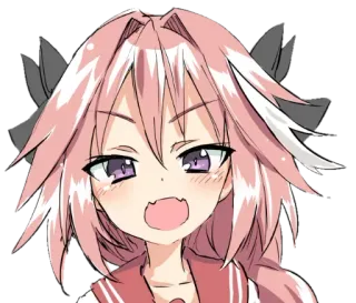 😀 Astolfo Fate Anime, Manga, Fate, Astolfo, Schattig, Sticker telegram sticker
