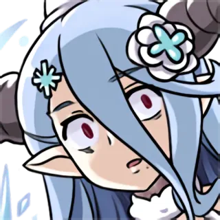 ❄ Anime, Kartun, Karakter, Iblis, Gadis, Monster, Lucu telegram sticker