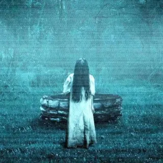 🖤 Samara Morgan The Ring horror, scary, creepy, ghost, well telegram sticker