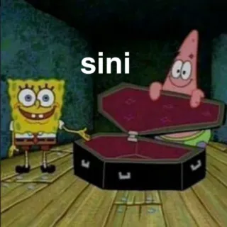 🤡 Spongebob Squarepants sini Спанч Боб, Патрик, Мем, Coffin Dance, Мультфильм telegram sticker