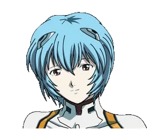 😂 Rei Ayanami Neon Genesis Evangelion Anime, Manga, Karakter, Neon Genesis Evangelion, Rei Ayanami telegram sticker