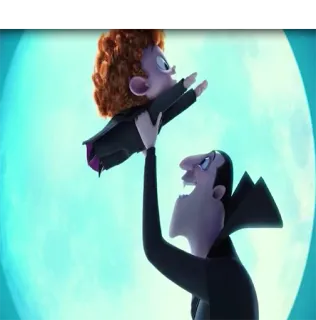 😄 Count Dracula Hotel Transylvania Мультфильм, Вампир, Хэллоуин, Семья, Монстр telegram sticker