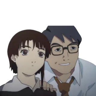 😯 Anime, Personnages, Père, Fille, Portrait, Dessin animé whatsapp sticker