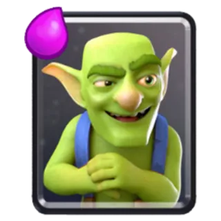 👾 Goblin Clash Royale Duende, Clash Royale, Personaje de juego, Fantasía, Criatura whatsapp sticker