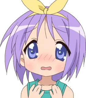 😳 Anime, Chica, Lindo, Dibujos animados whatsapp sticker