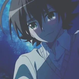 🥺 Anime, Chico, Llorando, Manga, Emocional, Triste, Personaje telegram sticker