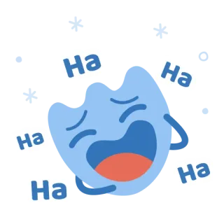 😂 Ha tertawa, ha, lucu, lol, komik, kartun, stiker telegram sticker