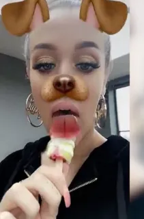 ☁️ phụ nữ, selfie, kẹo mút, filter chó, trang sức, trang điểm telegram sticker