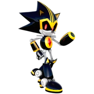 🔋 Metal Sonic Sonic the Hedgehog ロボット, 悪, ソニック, ビデオゲーム, キャラクター telegram sticker
