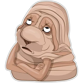 😒 Desenho animado, Personagem, Engraçado, Fofo, Ilustração telegram sticker