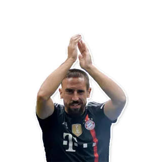 👋 Franck Ribéry soccer, football, player, sports, athlete telegram sticker