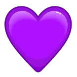 💜 หัวใจ, สีม่วง, ความรัก, พิกเซลอาร์ต telegram sticker