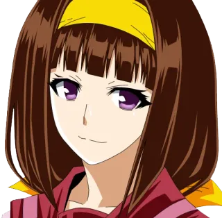 😊 Anime, Personaje, Mujer, Retrato telegram sticker