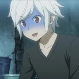 🗻 Bell Cranel Is It Wrong to Try to Pick Up Girls in a Dungeon? Anime, Ragazzo, Personaggio, Bell Cranel, Dungeon, Imbarazzato telegram sticker