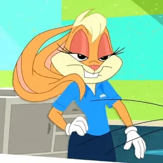 🥕 Lola Bunny Looney Tunes dibujos animados, conejo, femenina, Looney Tunes, Lola Bunny telegram sticker