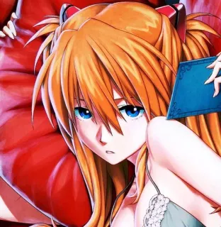 💗 Asuka Langley Soryu Neon Genesis Evangelion アニメ, マンガ, 女の子, キャラクター, イラスト, エヴァンゲリオン whatsapp sticker
