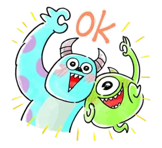 怪獸電力公司 慵懶可愛篇♪  @SeanChannel whatsapp stickers