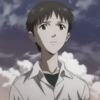 😔 Shinji Ikari Neon Genesis Evangelion Anime, Personaje, Chico, Shinji, Evangelion telegram sticker