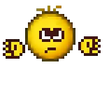 😫 emoji, middle finger, pixel art, offensive telegram sticker