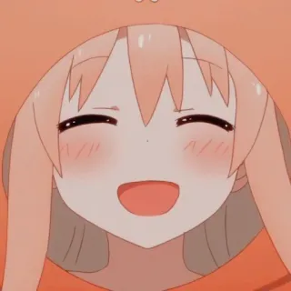 🥤 Anime, Dessin animé, Kawaii, Mignon, Souriant, Fille telegram sticker