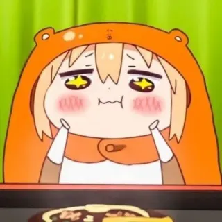 🍊 Himouto! Umaru-chan anime, cute, funny, character, food telegram sticker