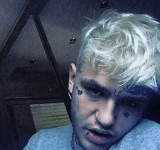 💙 Lil Peep Lil Peep, แร็ปเปอร์, เพลง, ศิลปิน, รอยสัก, รอยสักบนใบหน้า telegram sticker