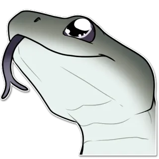 😛 serpiente, animal, reptil, dibujos animados whatsapp sticker