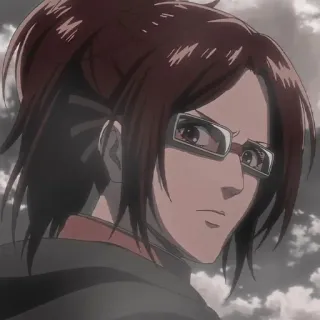 🌻 Hanji Zoe Attack on Titan Anime, Manga, Hanji Zoe, L'Attaque des Titans, Personnage, Scientifique whatsapp sticker